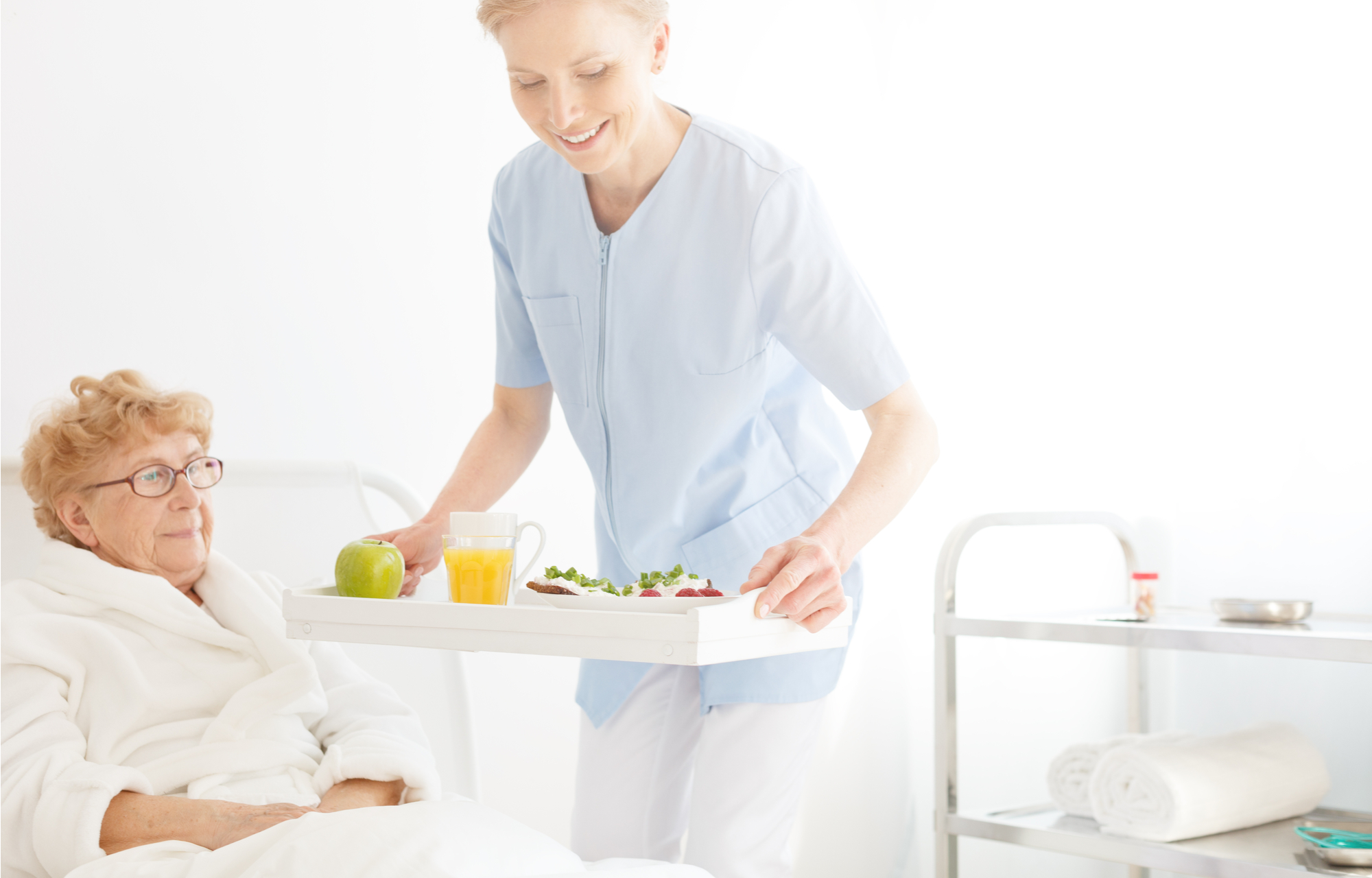 elderly woman smiling